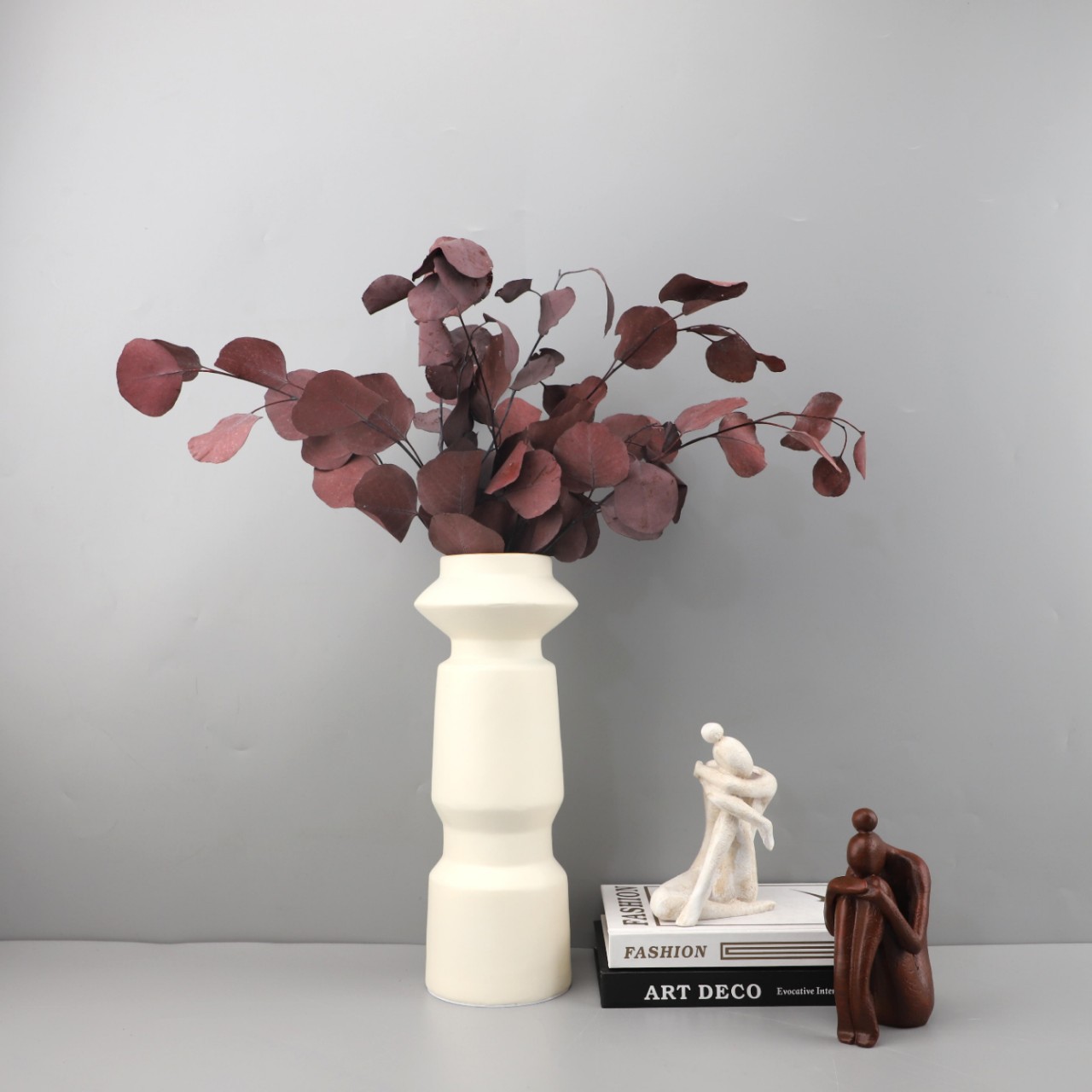 Modern Simple Personality Solid Color Art Dried Flower Vase Desktop Decoration Living Room Bedroom Entrance Hotel Home Accessories