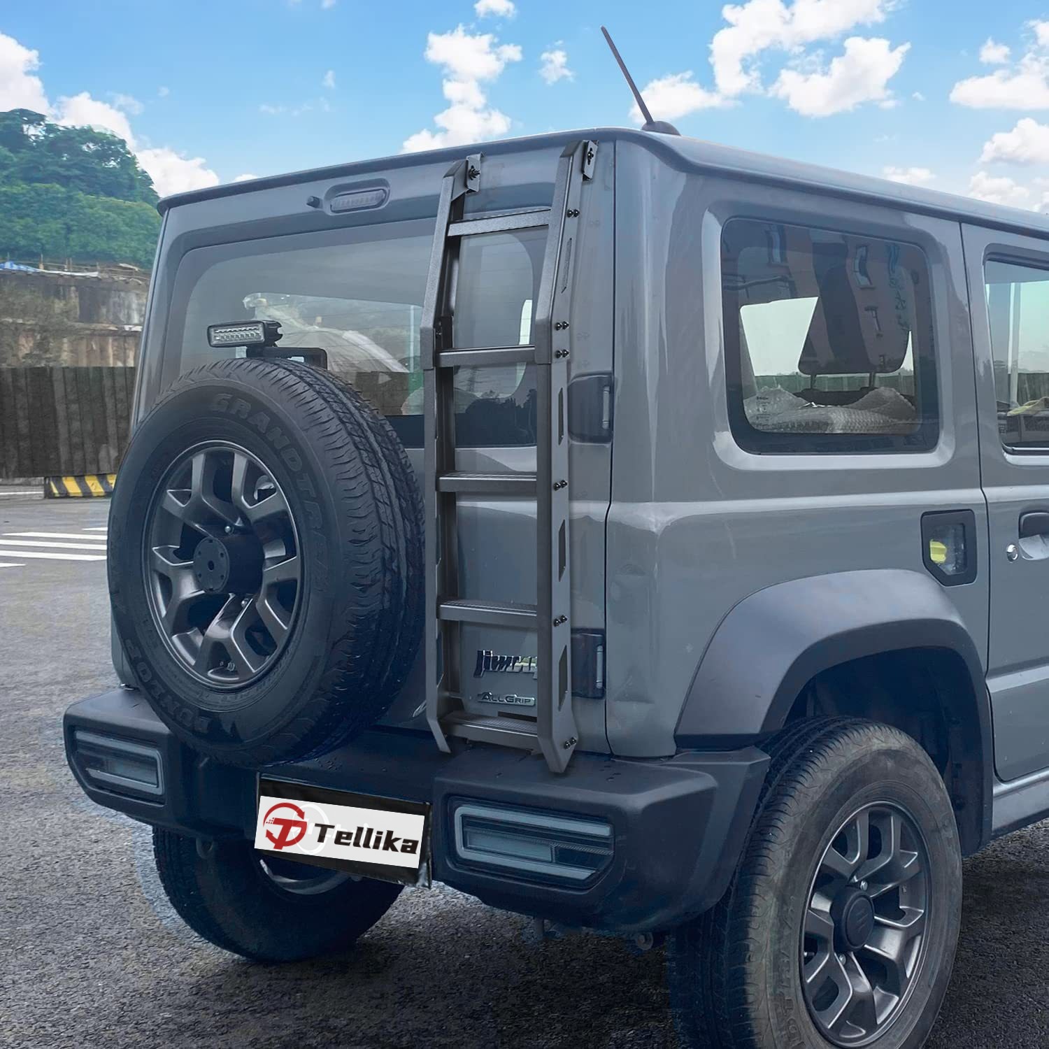 2018+3 Door 5 Doorbell Jimny Jimny Aluminum Alloy Tailgate Ladder Tail Ladder Jc74Jb74Xl Off-Road