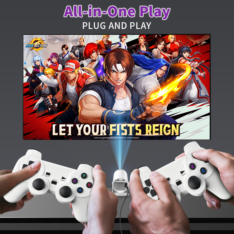 Nuevo proyector de juegos HY300 todo en uno X10PLUS inteligente portátil Android 4K HD proyector arcade
