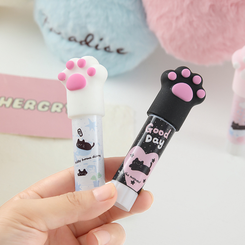 Linda barra de pegamento de pegamento sólido estudiante de oficina pegamento sólido de alta viscosidad de secado rápido estudiante papelería estudiante barra de pegamento hecha a mano de bricolaje