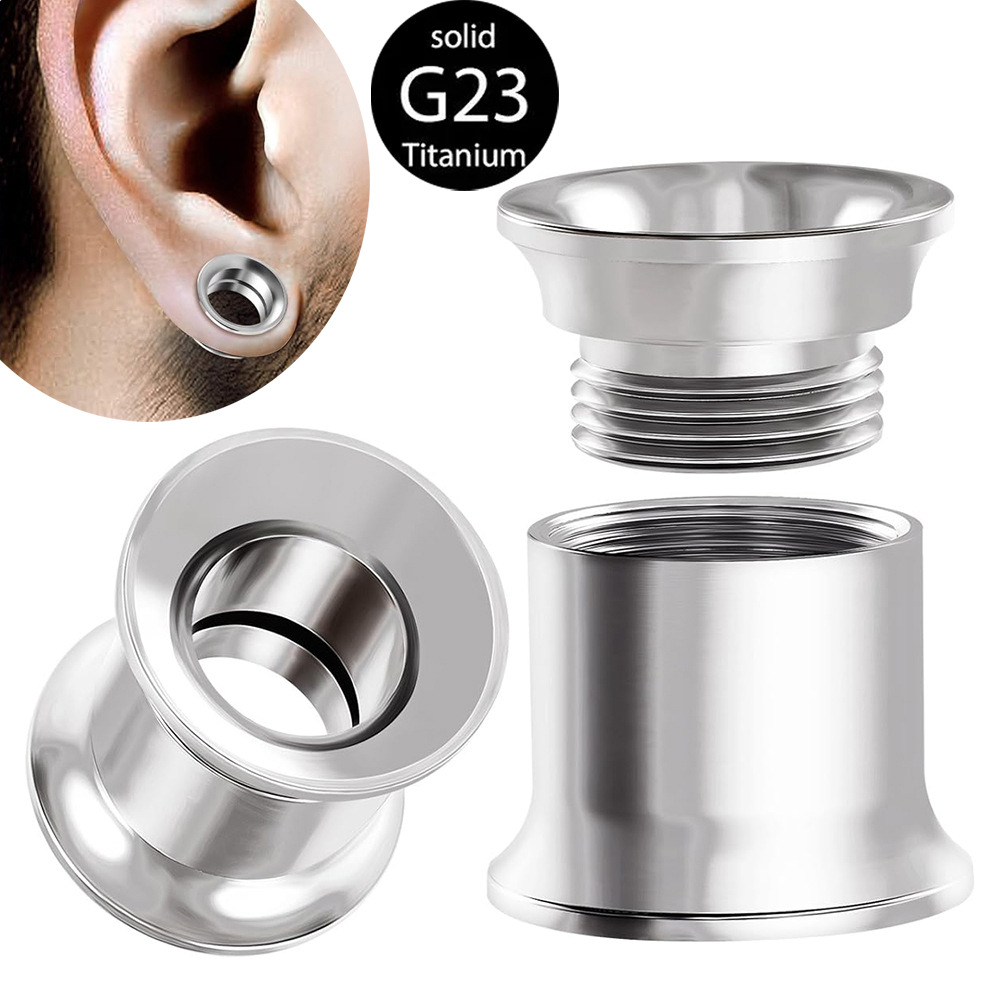 Silver pointed spike labret stud material detail