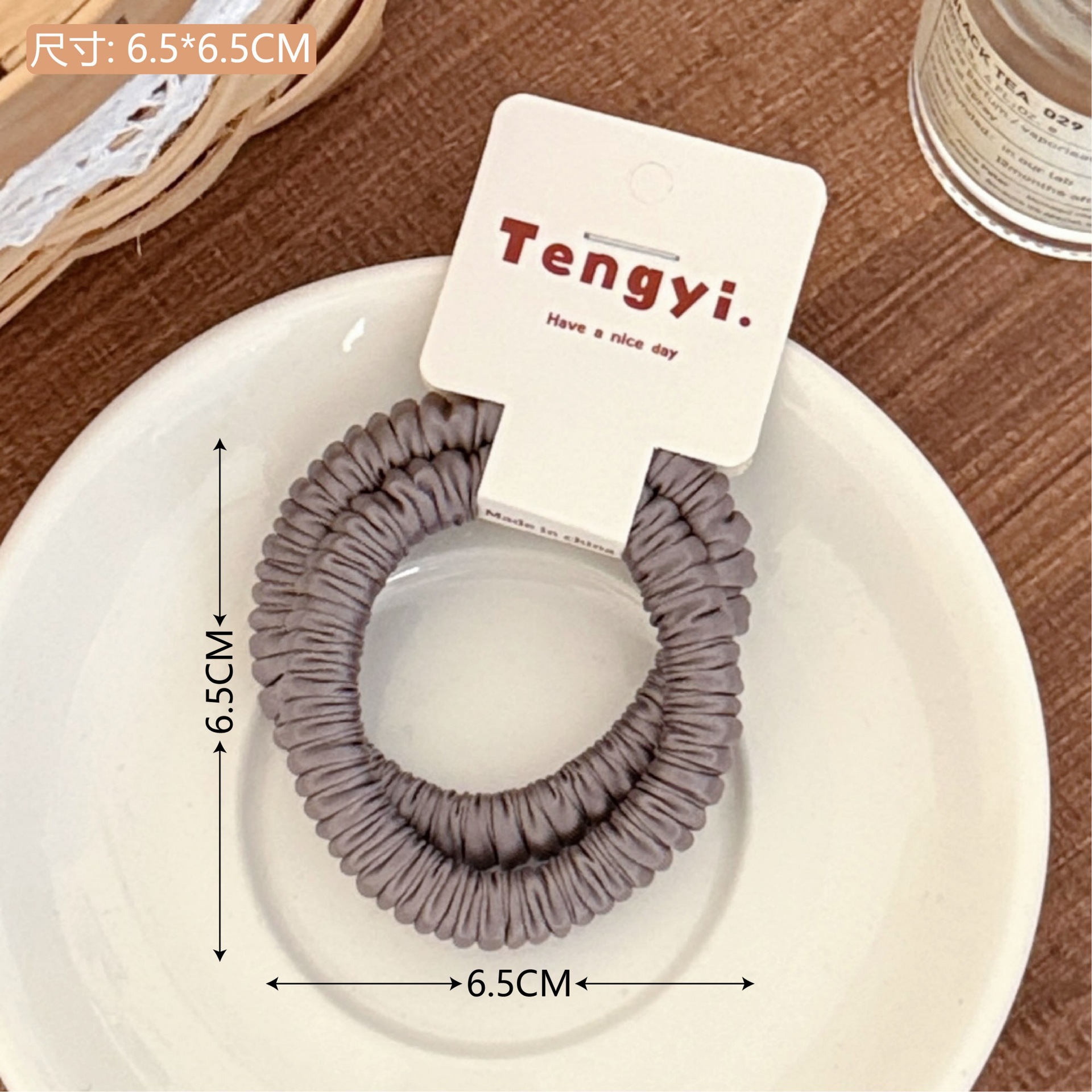 Nuevo punto ondulado anillo de pelo intestino delgado adornamiento de cabello de alta elasticidad duradera cuerda de cabello de correa de cabello para chicas al por mayor