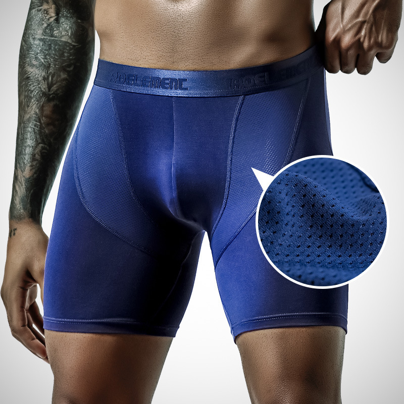 Sports Men's Underwear Anti-leg Underwear Men's Professional Running Fitness Tight Long Legs Quick-drying Long Boxers