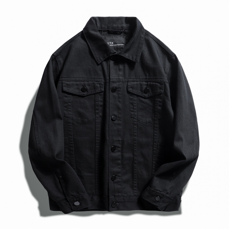 Men's Clothing fashion brand ins thin workwear denim jacket _voghion.com