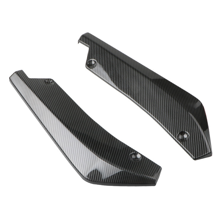 Universal Car Rear Corner Protector, Modified Rear Bumper Corner Anti-Collision Decorative Rear Corner Guard, Rear Lip and Rear Spoiler Modification Parts