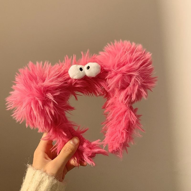 可爱小熊毛绒发箍洗脸头箍显脸小发捆发窟蝴蝶结头饰甜美少女发卡|undefined