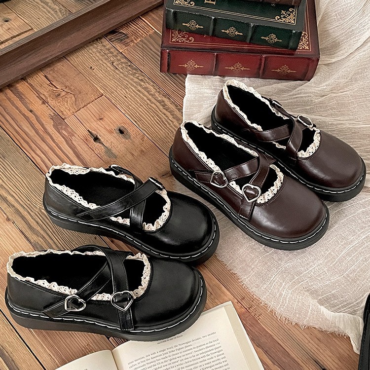 Retro black universal Mary Jane shoes platform low-cut, Collection Year 2025, suitable for spring and autumn, suitable with a skirt, french style