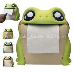 フロドリック ザ カエル トイレット ペーパー ディスペンサー カエル フリップ アブドミナル タオル ロール ホルダー