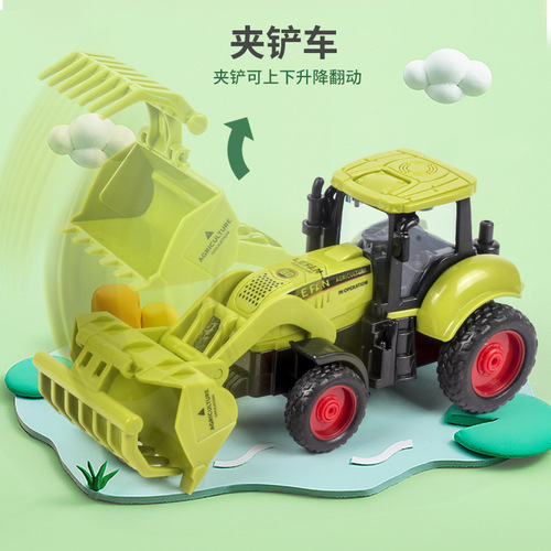 Children's farmer vehicle tractor inertia vehicle transport harvester model baby car boy toy engineering vehicle