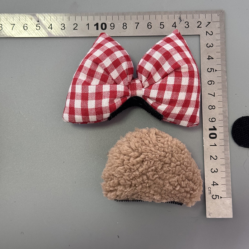 Motorcycle Retro Full Helmet Decoration Plush Bear Accessories