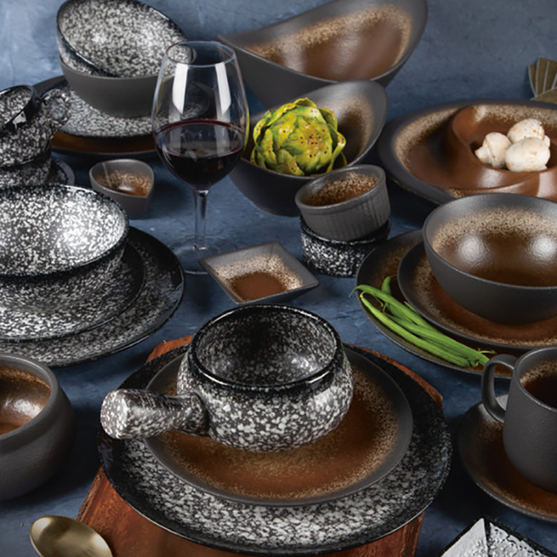 Acampar al aire libre barbacoa vajilla caliente para hornear tazón de cerámica con mango tazón de sopa tazón de arroz tazón de ensalada tazón de hogar con mango
