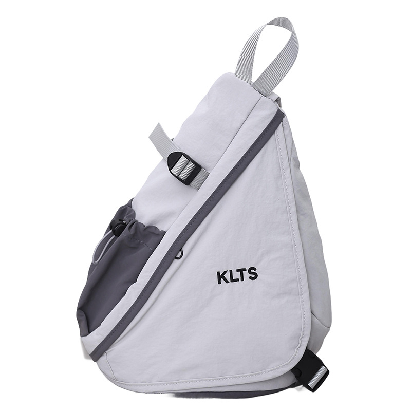 Coreano Chao Cool bolso de pecho para niños y niñas, moda de color contrastante, mochila de bebé de gran capacidad, mochila de hombro para niños casuales al aire libre