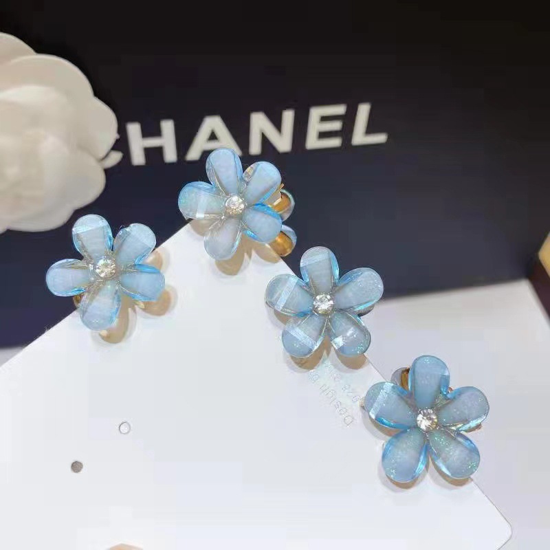 A principios de la primavera Flor de hadas pequeño clip horquilla lateral chica clip pequeño clip de tiburón clip accesorios para el cabello tocado joyería floral