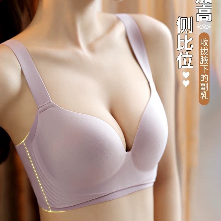 Venta directa de fábrica comercio electrónico transfronterizo Sudeste de Asia Vietnam Tailandia damas sin costuras sujetador de recogida lateral cómodo