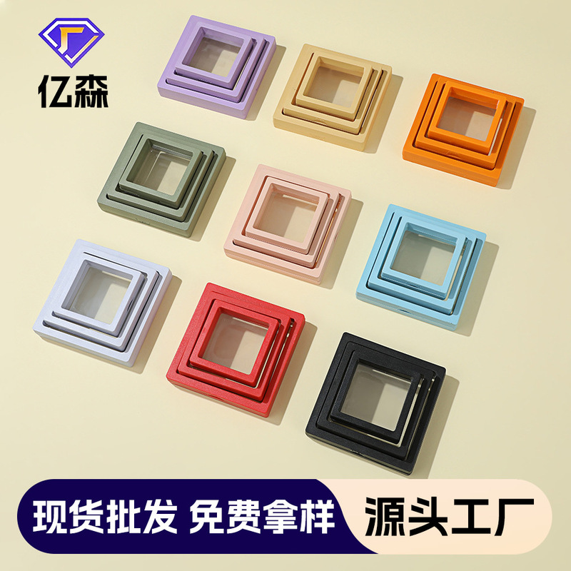 New Suspension Box Pe Film Jewelry Display Box Anti-Oxidation Bracelet Packaging Box Transparent Bracelet Jewelry Storage Box