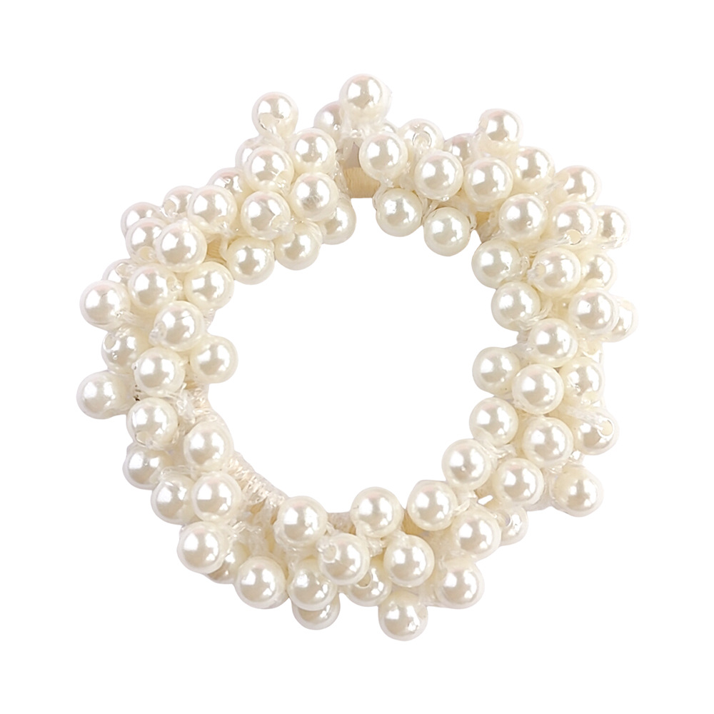 22g Weight Hair Tie Hair Accessories Type 1 Piece Quantity Holiday, Daily Occasion Artificial Pearl Material Geometric Pattern Women's Gender Elegant Style Women's Elegant Lady Geometric Artificial Pearl Hair Tie 5