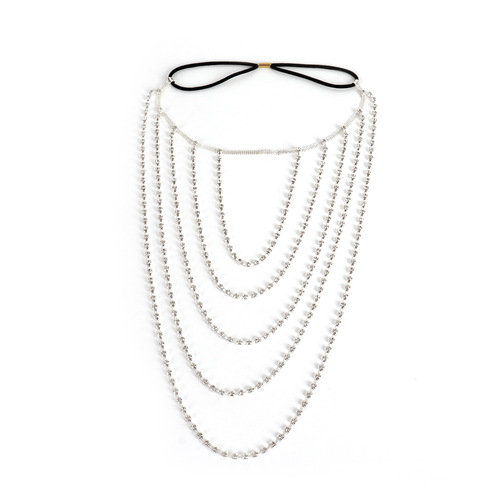 Cross-border fashion multi-layer rhinestone sexy leg strap elastic rope leg chain European and American nightclub shiny chain beautiful leg chain for women