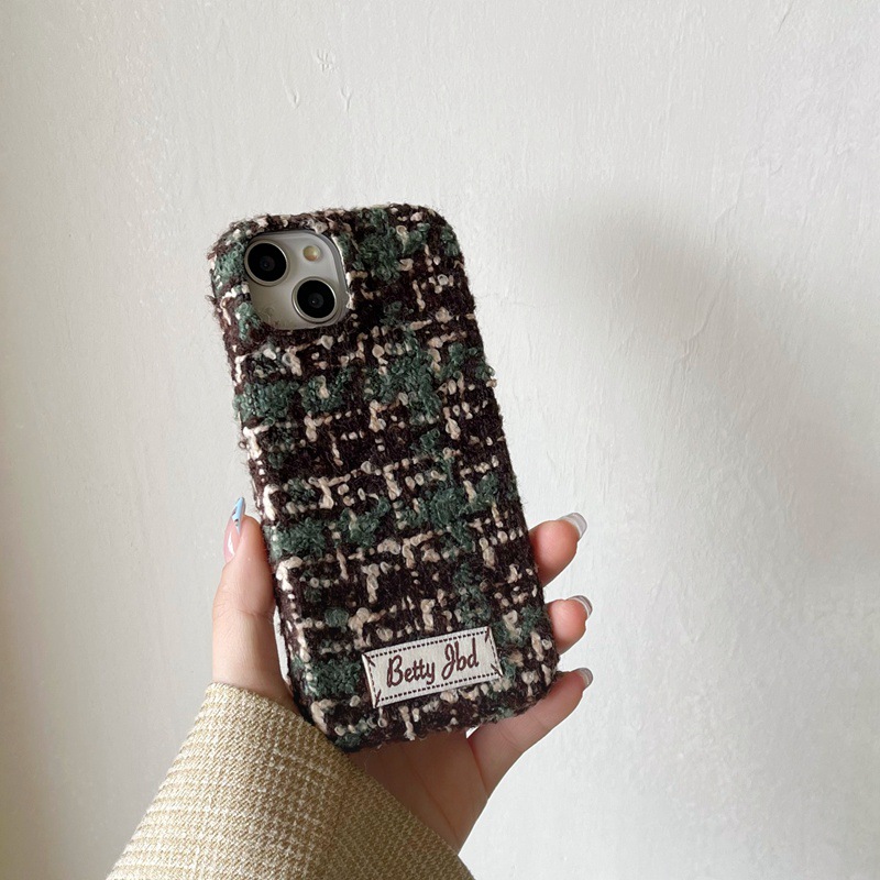 Velvet Phone Case For Iphone 16 Pro Max Patterned Cover_voghion.com