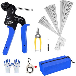 Cross-Border Stainless Steel Cable Tie Pliers, Self-Locking Tightener, Convenient Bundling Machine, Automatic Cable Tie