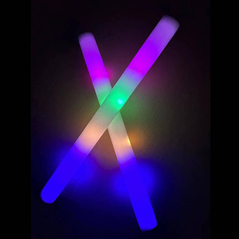 Barra de Espuma Luminosa Espuma Luminoso Multicolor e Intermitente para Conciertos y Fiestas