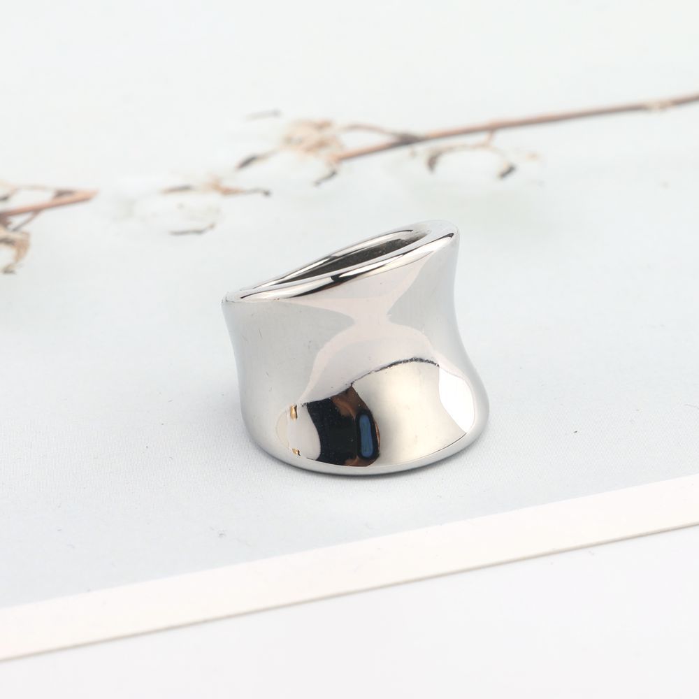 1 Piece Quantity Real Gold Plated Geometric 304 Stainless Steel Lady Waterproof Non Tarnish Rings