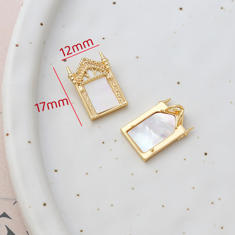 7g Weight Pendant, Earring Findings Jewelry Making Type 18K Gold Plated Plating Material Shell Inlay Material Charms, Bracelets, Necklace, Jewelry Accessories Classification 1 Piece Quantity 14k gold filled, Copper Material Geometric, Bag, Bear, Rose Pattern Plating, Inlay Design Retro Style 1 Piece 14k Gold Filled Copper Shell Geometric Bag Bear Pendant Earring Findings Charms Bracelets Necklace 7
