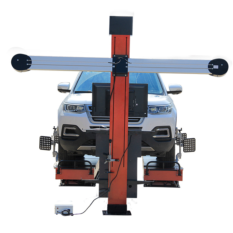 Coche 3D equipo de localización de cuatro ruedas conjunto completo de almacenamiento de tierra tijera grande máquina de elevación de cuatro columnas venta directa de fábrica coincidencia completa