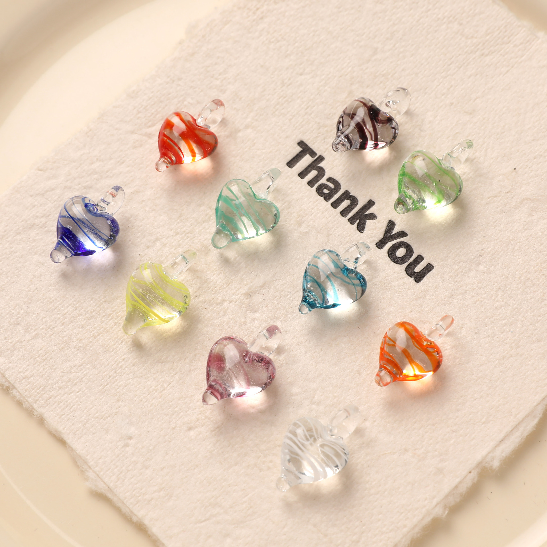 2g Weight Pendant Jewelry Making Type DIY Jewelry Accessories Classification 1 Piece Quantity glass Material Heart Shape Pattern All Seasons Season Simple Style Style 1 Piece Glass Heart Shape Pendant DIY Jewelry Accessories 4