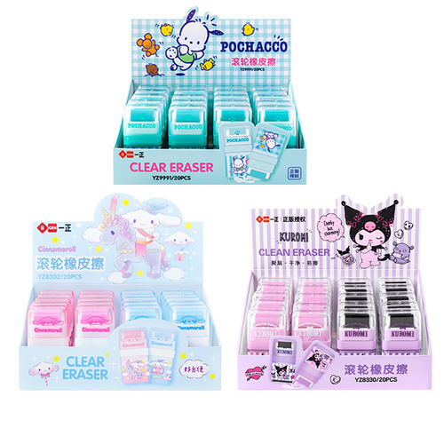 iigen Yizheng stationery Sanrio family image roller eraser elementary school students cute creative eraser wholesale