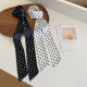 Vintage Fashionable Wave Point Long Scarf Women's Spring and Autumn Hot Girl Fashion All-match Decorative Scarf Narrow Ribbon