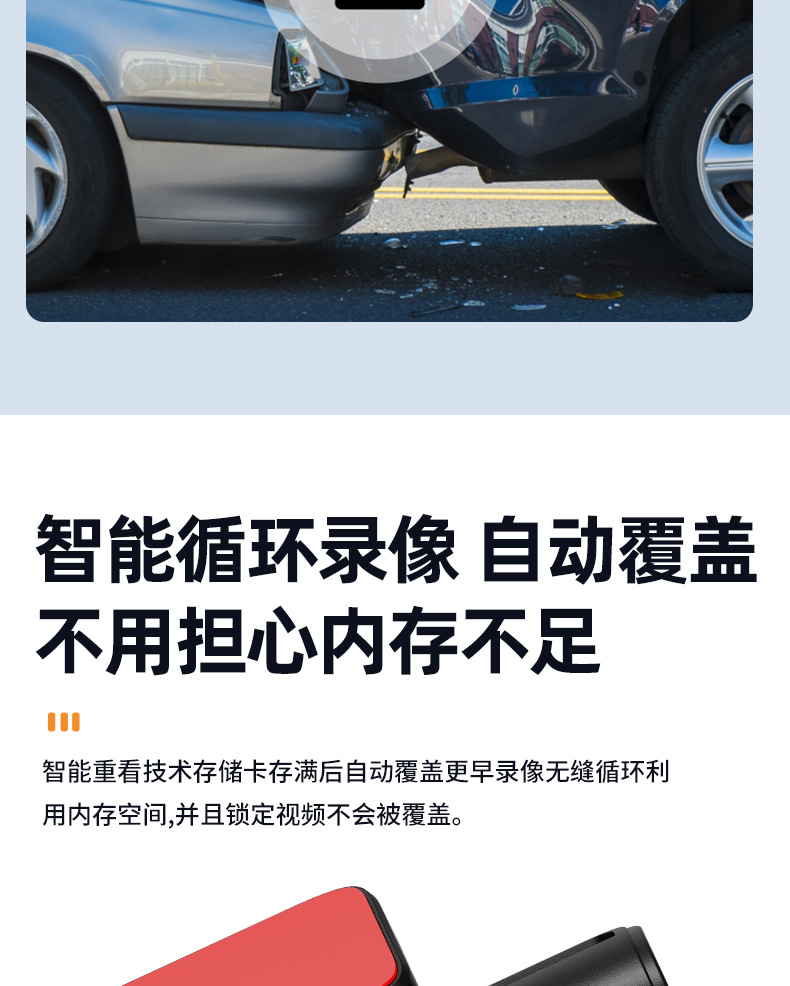 4K Ultra-Clear Driving Recorder, New Model with Wifi Connectivity, Starlight Night Vision, Intelligent Loop Recording, Automatic Coverage