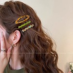 3件套复古醋酸发夹侧边夹2025新款碎发刘海夹前额bb夹子发卡头饰