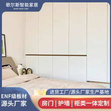 佛山厂家全屋定制衣柜一门到顶多功能衣柜实木衣柜多层板储物柜