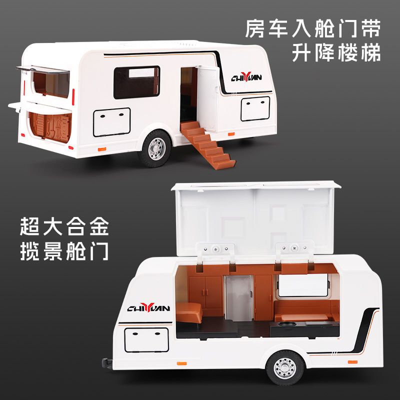 Modelo de vehículo todoterreno de aleación a escala 1:32, remolque de mamut realista, decoración para el hogar, coche de juguete con sonido y luz, venta al por mayor.