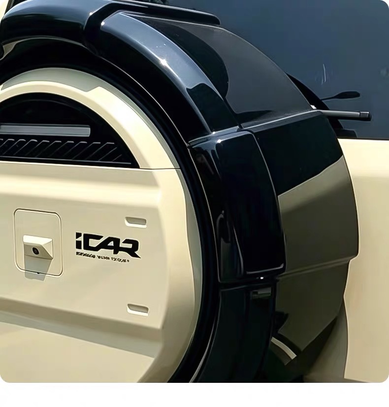 Specialized spare tire cover for Chery ICAR V27, functional model, non-destructive installation, scratch-resistant, wear-resistant, rainproof, sunproof, modification accessory