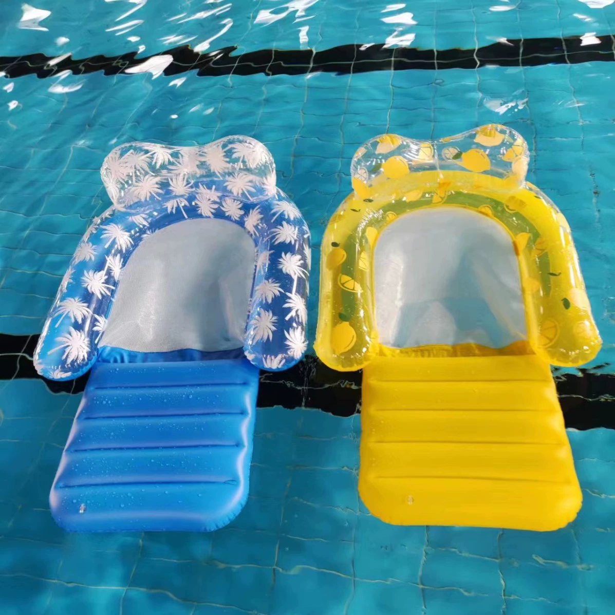 2023 Трансграничная электронная коммерция Новое водное сиденье для Интернета плавающая кровать складная сетка ПВХ надувная нога перетащить плавающий ряд