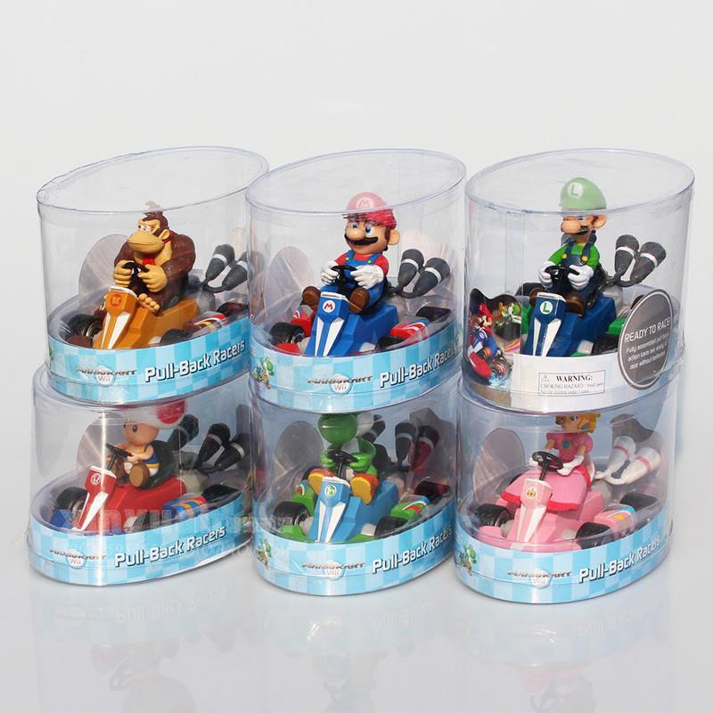 スーパーマリオフィギュアおもちゃマリオプルバックカーヤシドラゴンルイージモデルおもちゃゲーム周辺機器|undefined