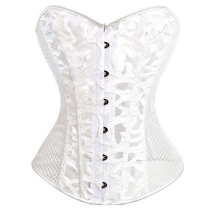 Impresión negra tela de malla vacía sexy corte europea y americana corset Aliexpress soporte de distribución