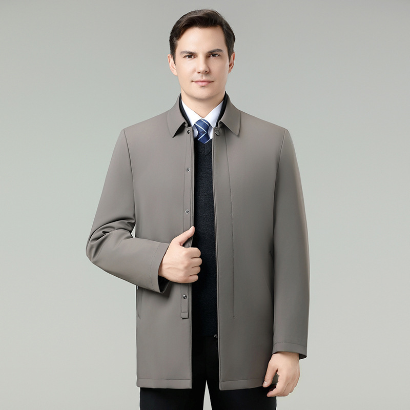 Brand High-End Winter-Proof down Jacket for Men, New Business Casual Executive Middle-Aged Men's Warm down Jacket