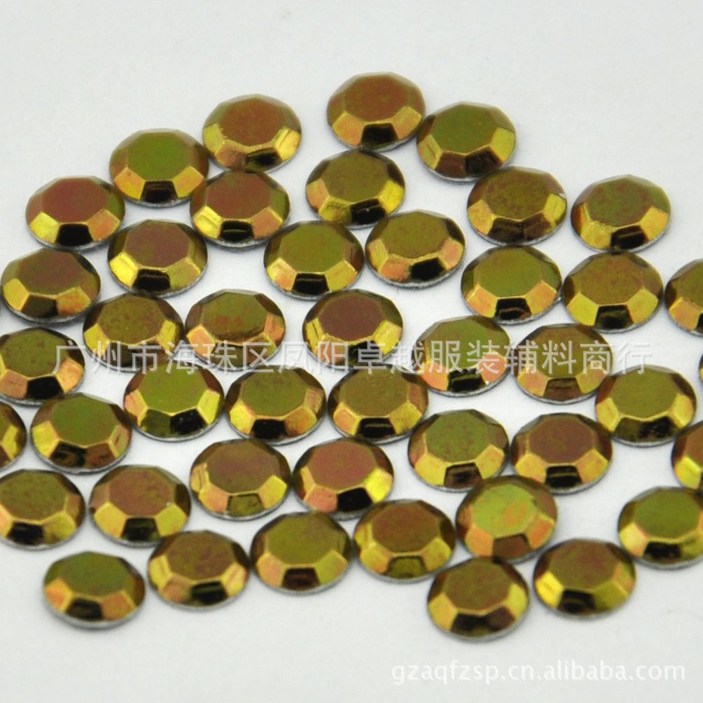 批发韩国进口青古铜环保八角烫片 胶底超牢不掉色平底烫片