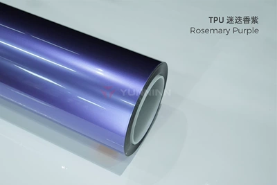 Film Casting-Grade Color-Changing Car Wrap | Automotive Film - 15215m-5-years-warranty-tpu-rosemary-purple-water-sticker