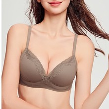 2231#超模聚拢bra无钢圈文胸小胸聚拢显大防下垂收副乳内衣女中厚