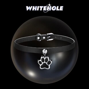 Dark Style Punk Dog Paw Cat Paw Leather Collar Choker Neck Collar Subculture Leather Collar Jewelry Animal Elements
