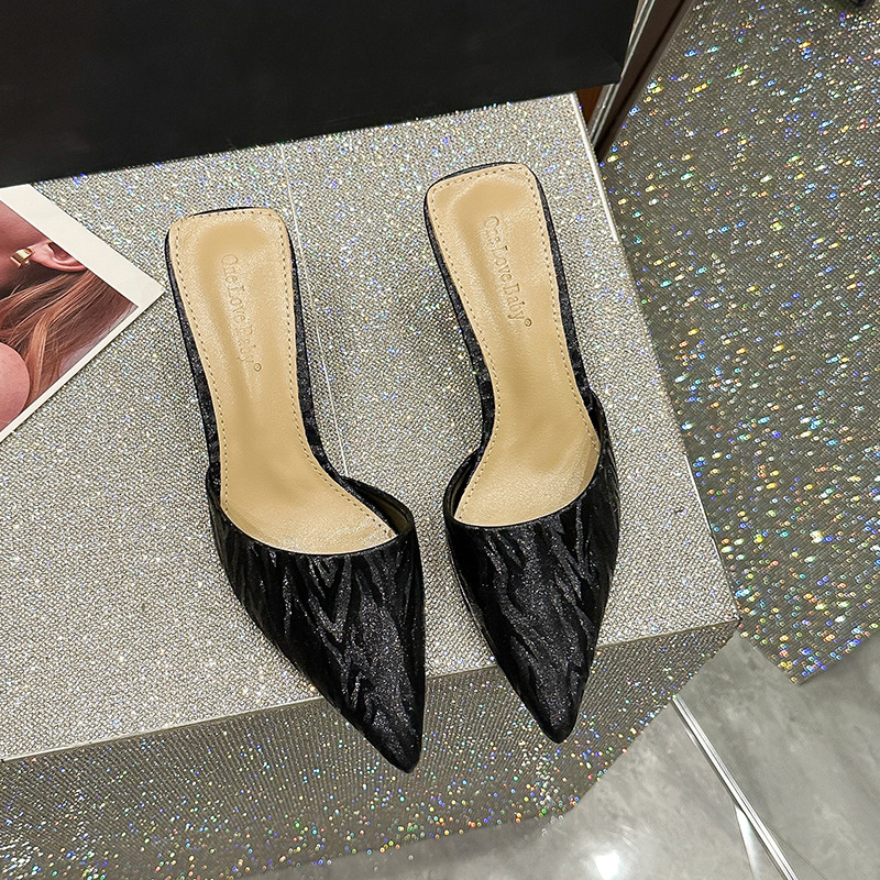 2026 spring and summer new style sheepskin stiletto heel women's…