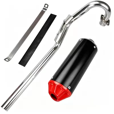 and equipped with a – Motorcycle exhaust pipe