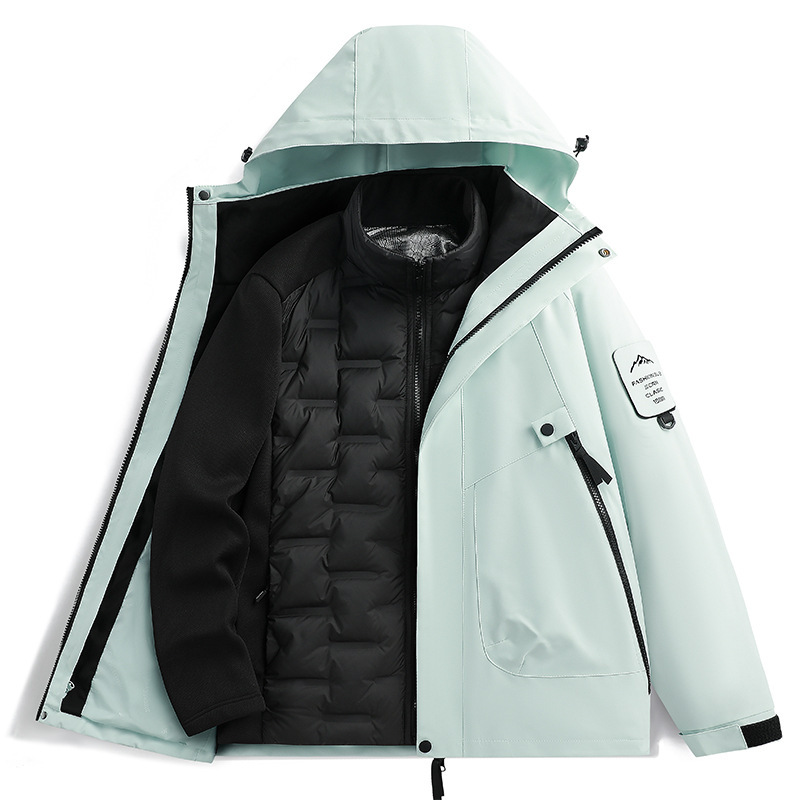 2518 ジャケット スリーインワン ダウンライナー 男女兼用 スリープルーフ アウトドア 登山服 旅行・入藏用 2点セット|undefined