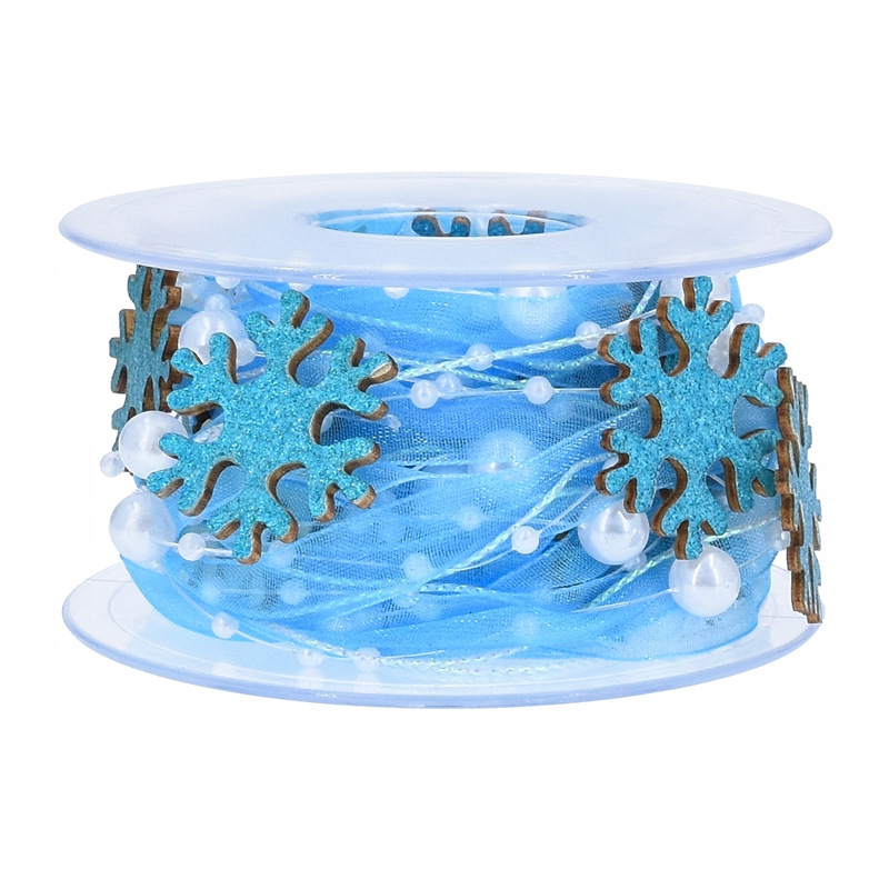 Nuevos productos Amazon creativos hechos a mano de la decoración de navidad ángel regalos cinta azul cinta de embalaje de regalos de navidad cinta