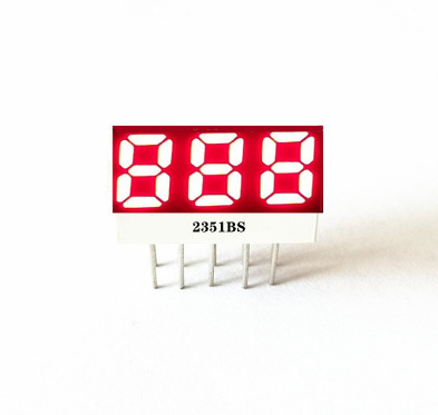0.25英寸3位红光数码管2351AS/2351BS 15*8*4MM数码管 小尺寸0.25