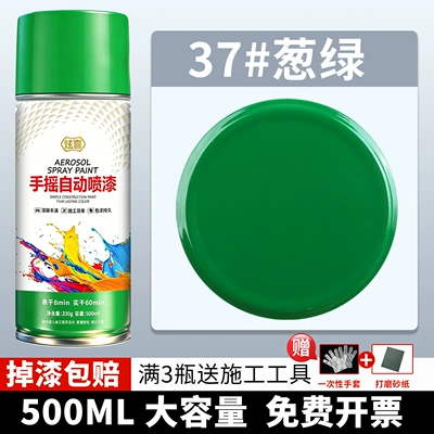 black, matte black-grey, car-specific — Avtomobil boyası - 37-lime-green-500ml1-bottle