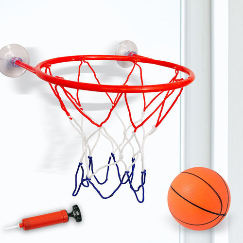 Children's basketball stand, shooting ball frame, 10cm basketball backboard, no punching, suction cup type, liftable basketball frame, elastic ball